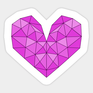 Crystal heart Sticker